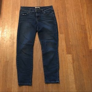 Free people blue denim skinny stretch jeans 29